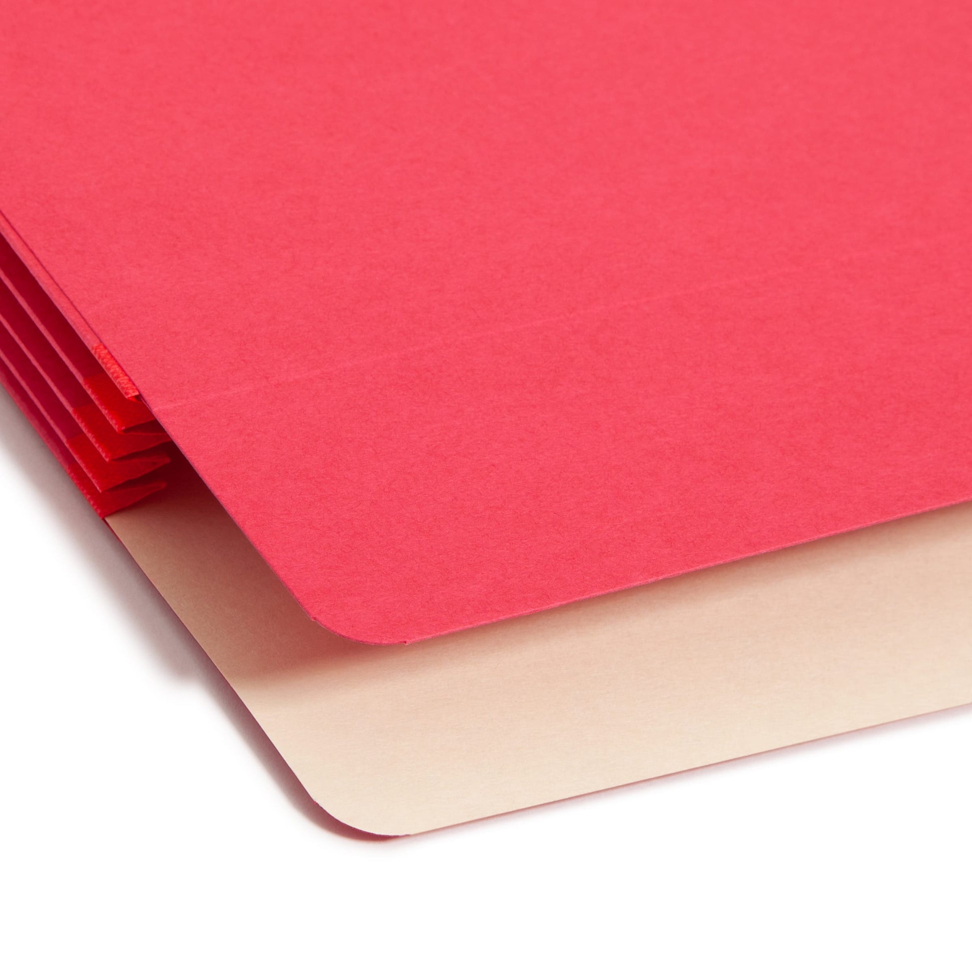 File Pockets, 3-1/2 inch Expansion, Straight-Cut Tab, Red Color, Legal Size, Set of 25, 30086486742314