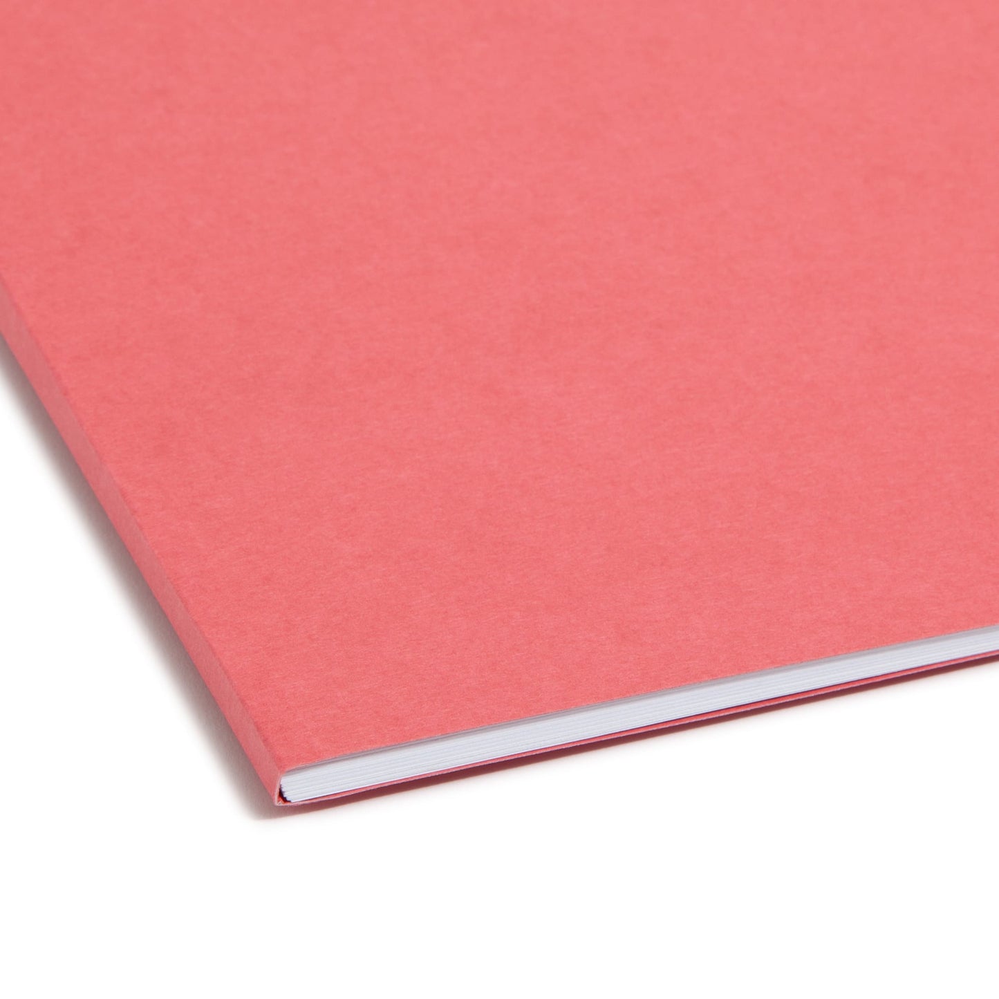 100% Recycled Reinforced Tab Fastener File Folders, Red Color, Letter Size, Set of 50, 086486127417
