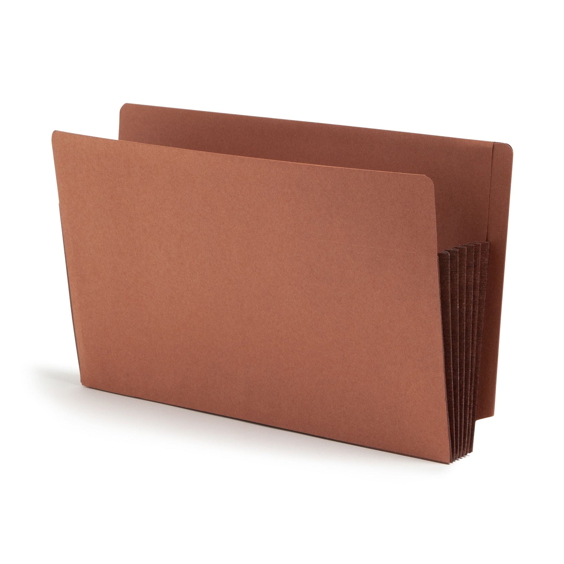 Reinforced End Tab File Pockets, Straight-Cut Tab, 5-1/4 inch Expansion, Dark Brown Color, Extra Wide Legal Size, Set of 10, 30086486746916
