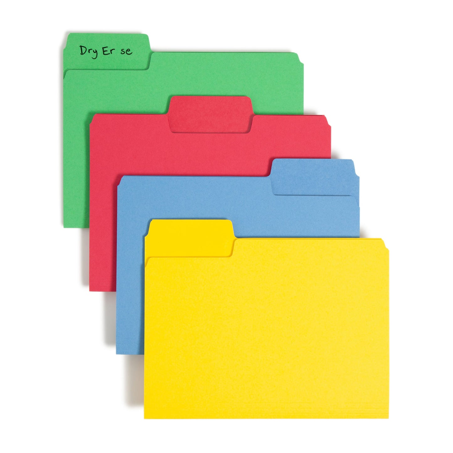 Erasable SuperTab® File Folders, Assorted Colors Color, Letter Size, Set of 24, 086486104807
