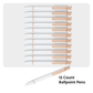 Assorted Colors Color, 0.43" X 0.53" X 5.51" Size, Set of 12, 843463137841