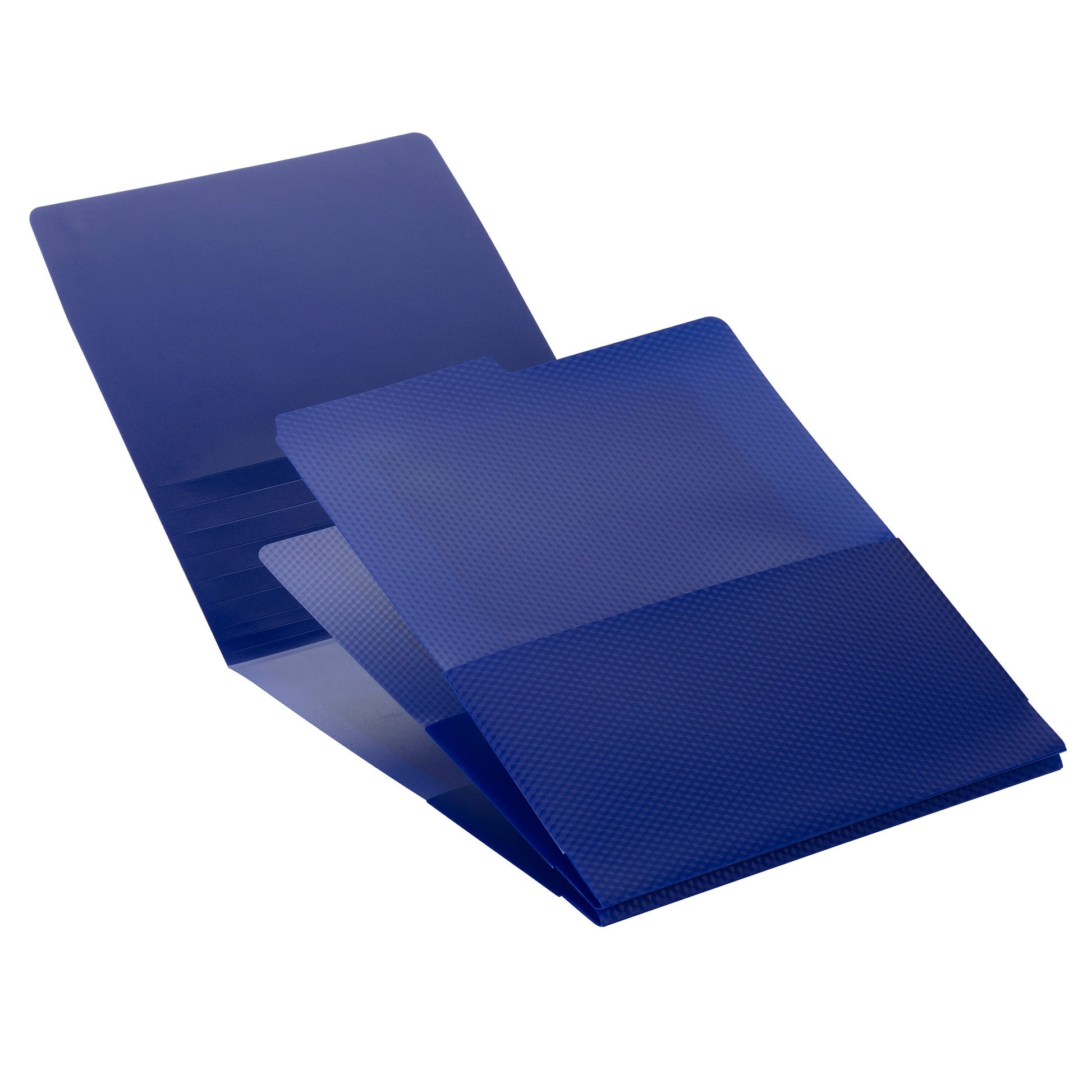 Organized Up® Poly Stackit® Organizers, Dark Blue Color, Letter Size, Set of 2, 086486870061
