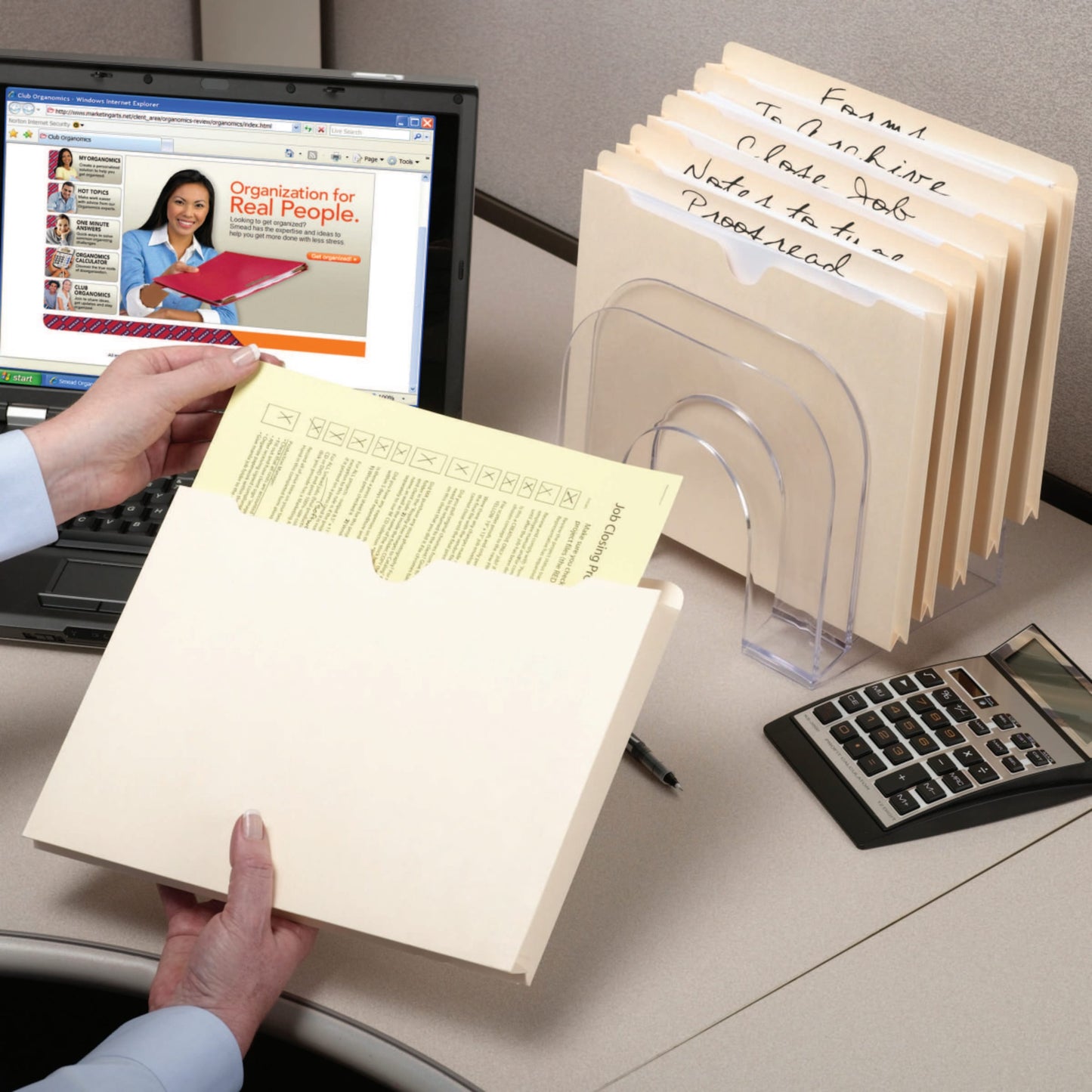 File Jackets, 2 inch Expansion, Straight-Cut Tab, Manila Color, Legal Size, Set of 50, 30086486765603