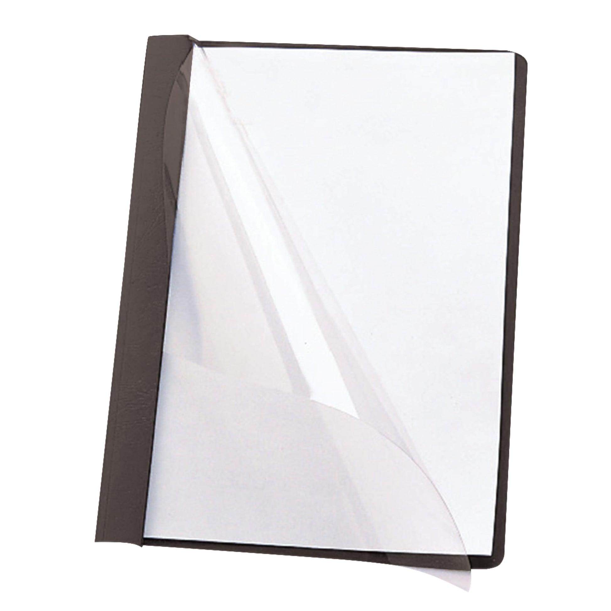 Heavyweight Paper Report Covers with Clear Front, Black Color, Letter Size, Set of 25, 30086486874534