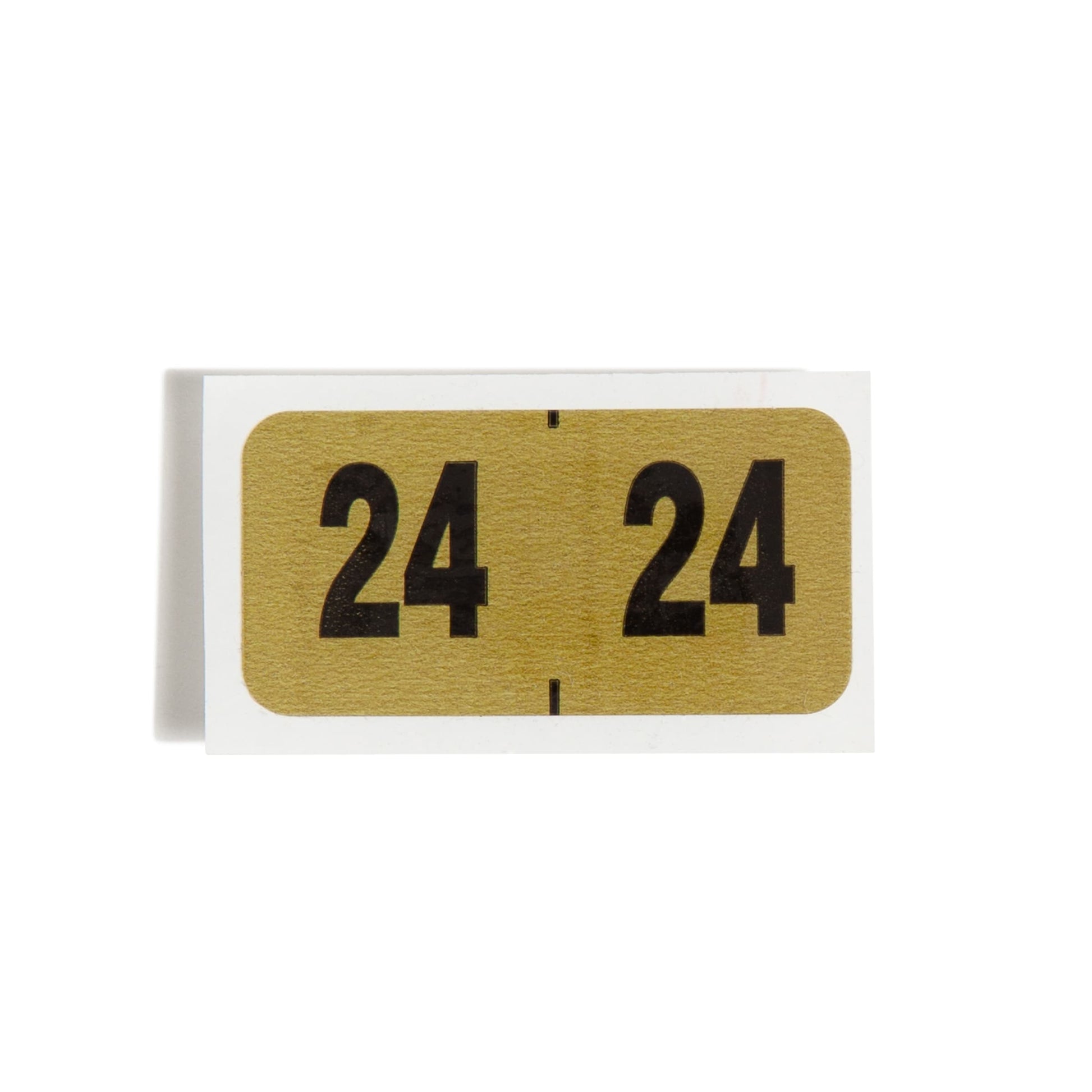 ETYJ Color-Coded Year Labels, Gold Color, 1-1/2" X 3/4" Size, Set of 50, 086486683241