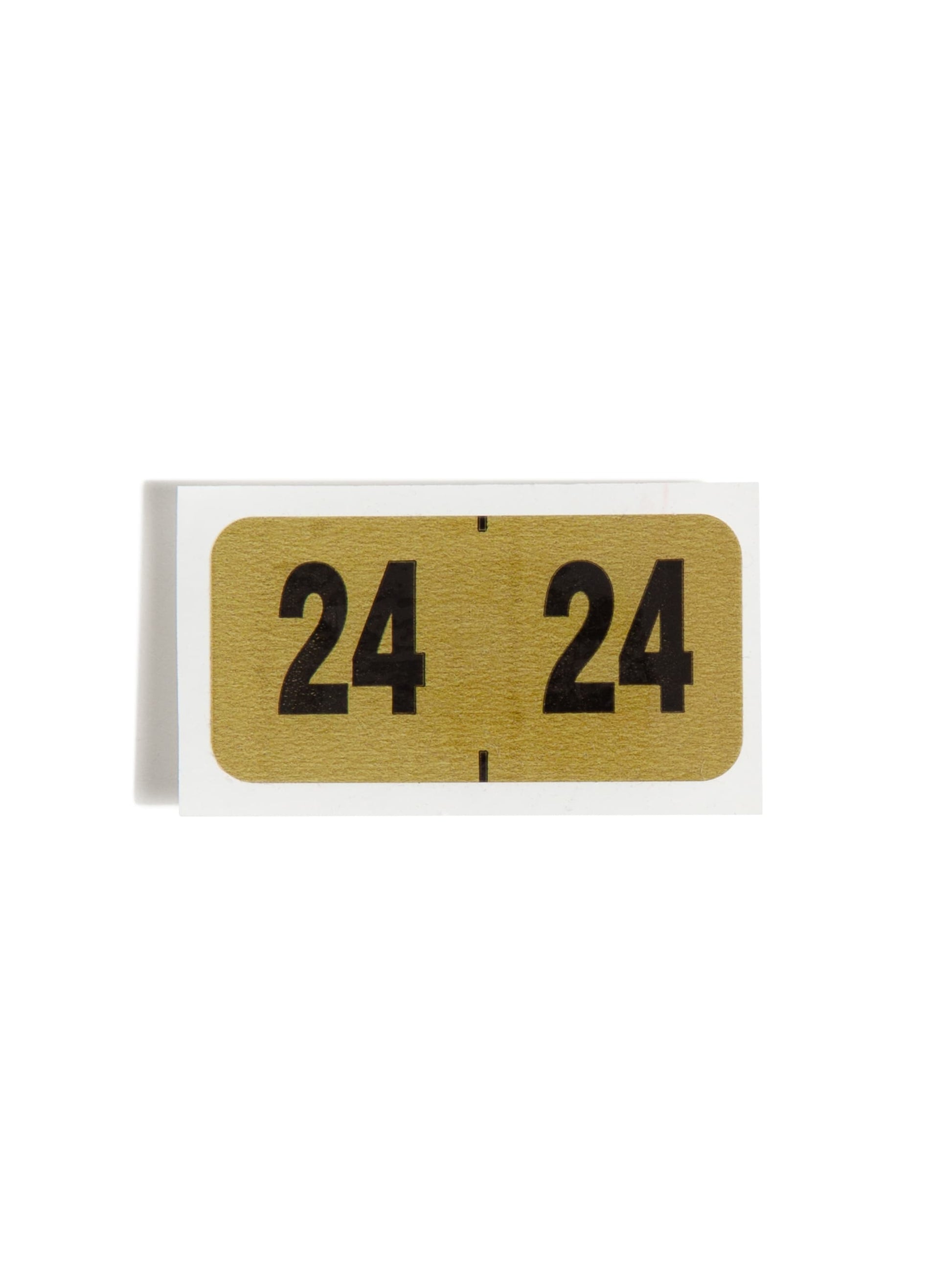 ETYJ Color-Coded Year Labels, Gold Color, 1-1/2" X 3/4" Size, Set of 50, 086486683241