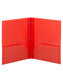 Poly Two-Pocket Folders with Fasteners, Red Color, Letter Size, Set of 0, 30086486877276