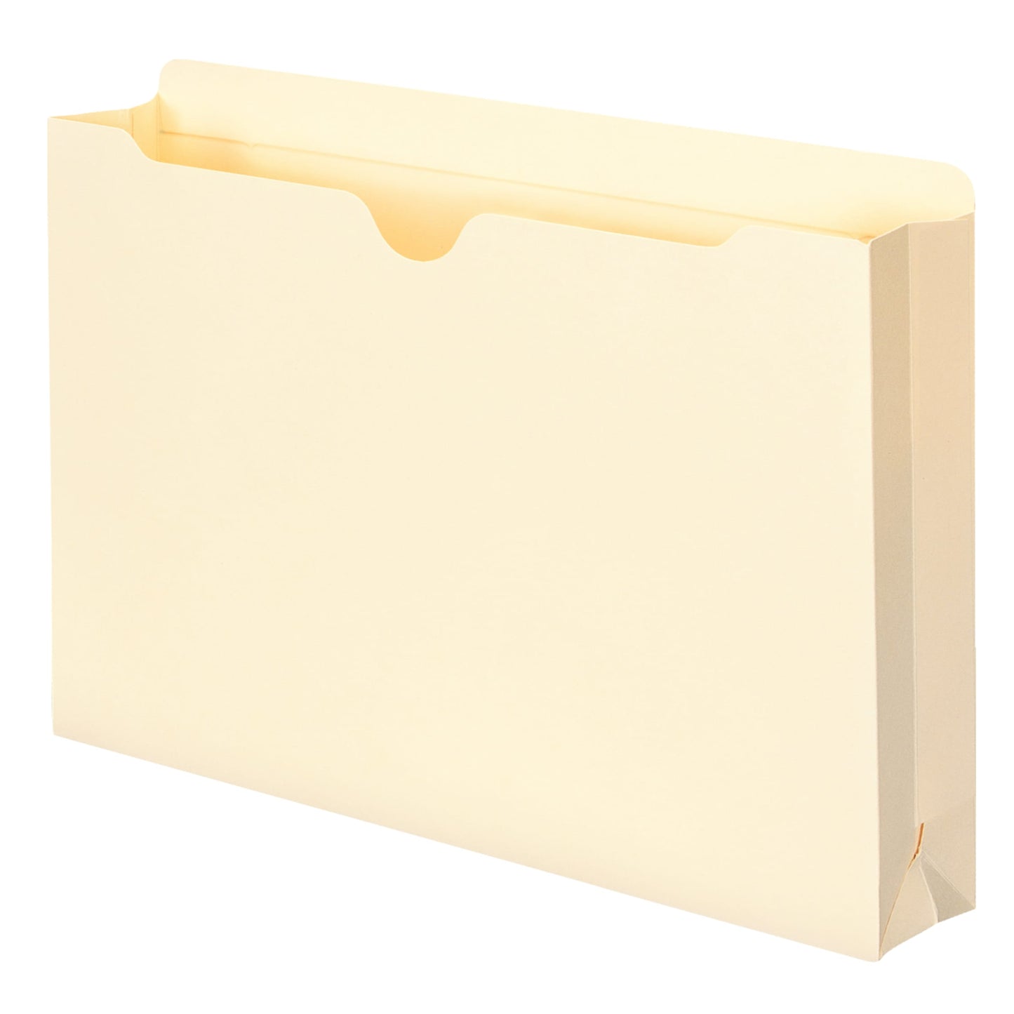 File Jackets, 2 inch Expansion, Straight-Cut Tab, Manila Color, Legal Size, Set of 50, 30086486765603