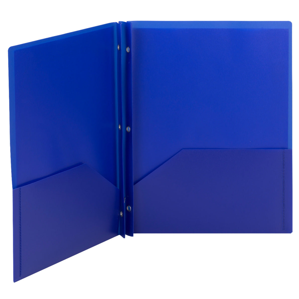 Poly Two-Pocket Folders with Fasteners