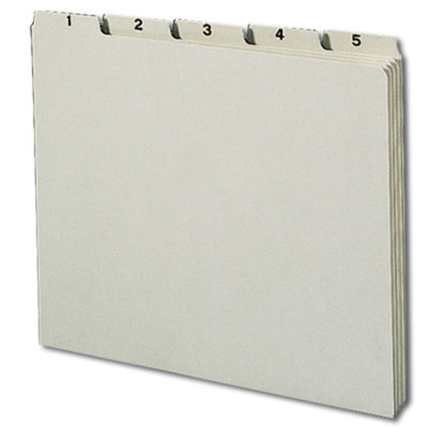 Gray/Green Color, Letter Size, Set of 31, 086486503693