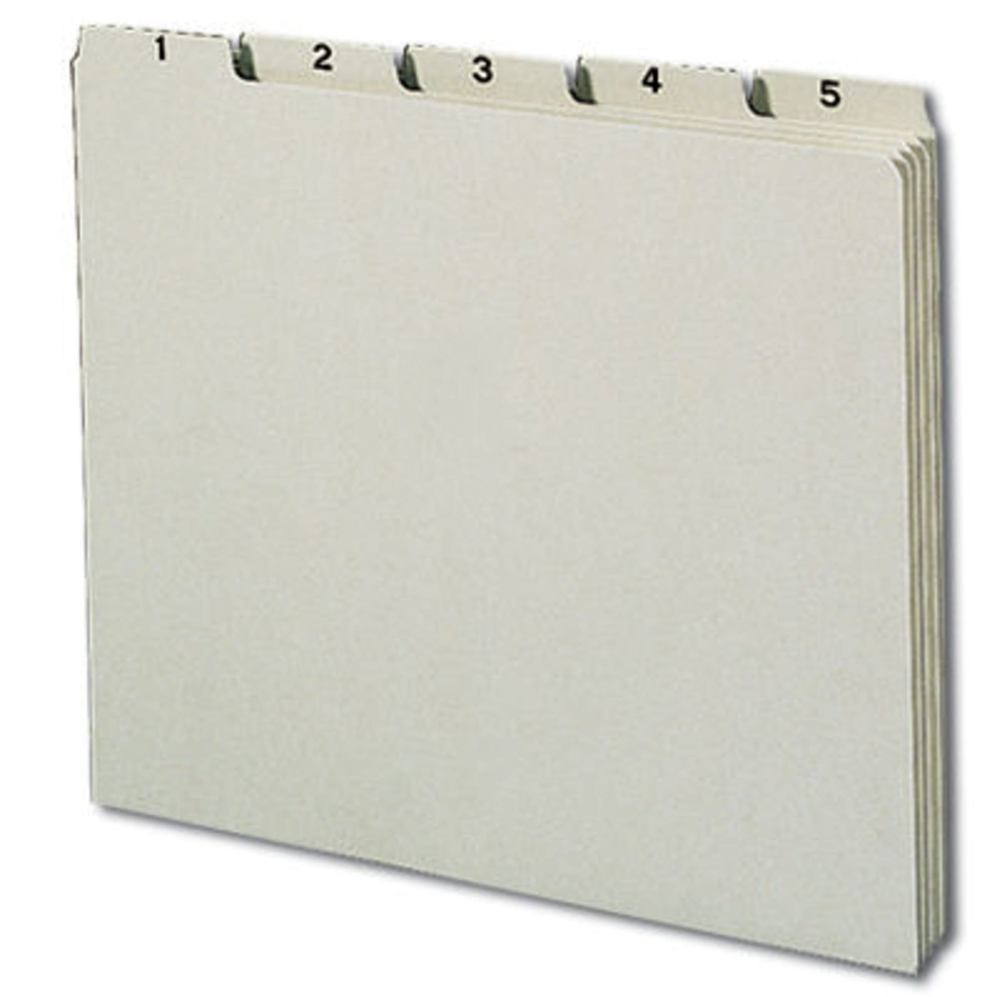 Gray/Green Color, Letter Size, Set of 31, 086486503693