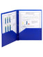 Poly Two-Pocket Folders with Fasteners, Dark Blue Color, Letter Size, Set of 0, 30086486877269