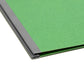 Pressboard Classification File Folders, 2 Dividers, 2 inch Expansion, Green Color, Letter Size, Set of 5, 086486140577