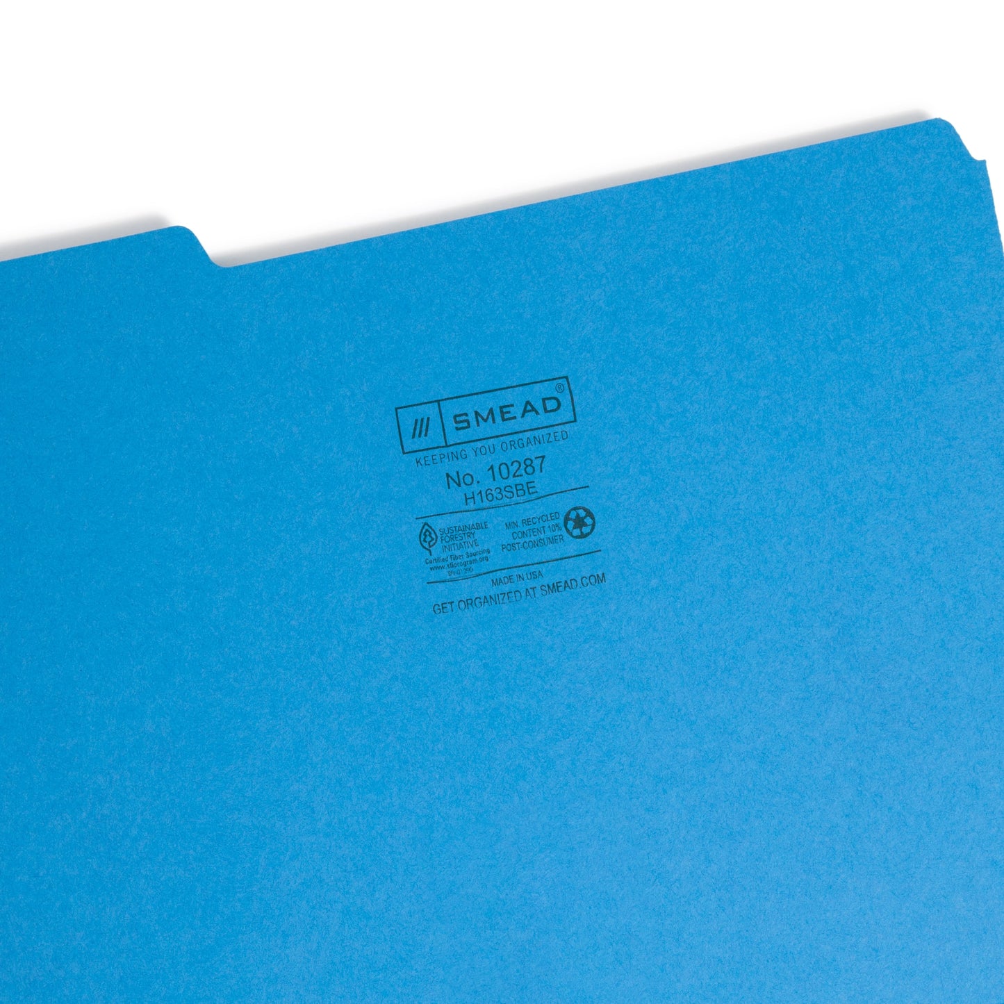 Interior File Folders, Blue Color, Letter Size, Set of 100, 086486102872