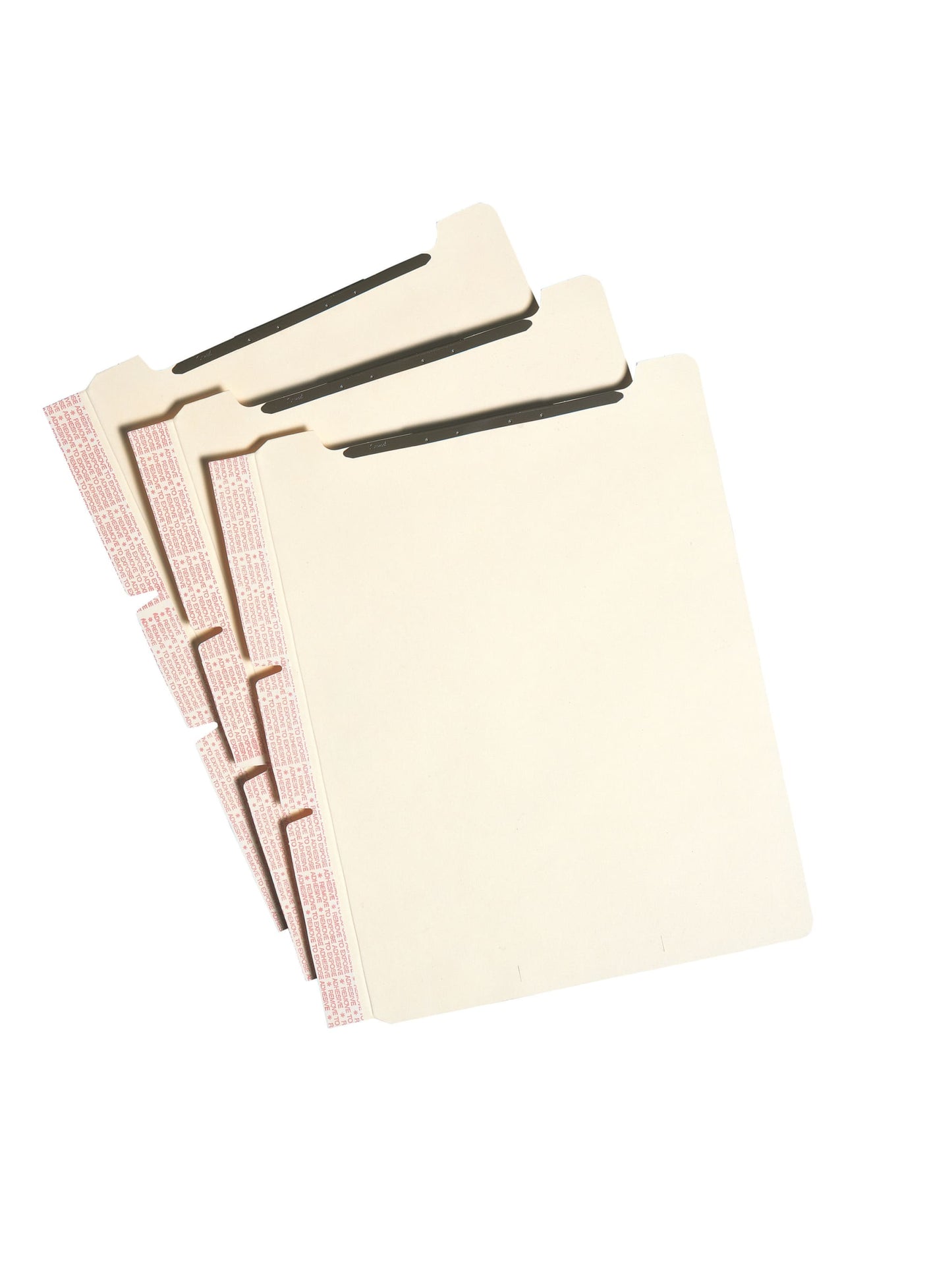Self-Adhesive Folder Dividers with Twin-Prong Fastener, Manila Color, Letter Size, Set of 1, 086486680257