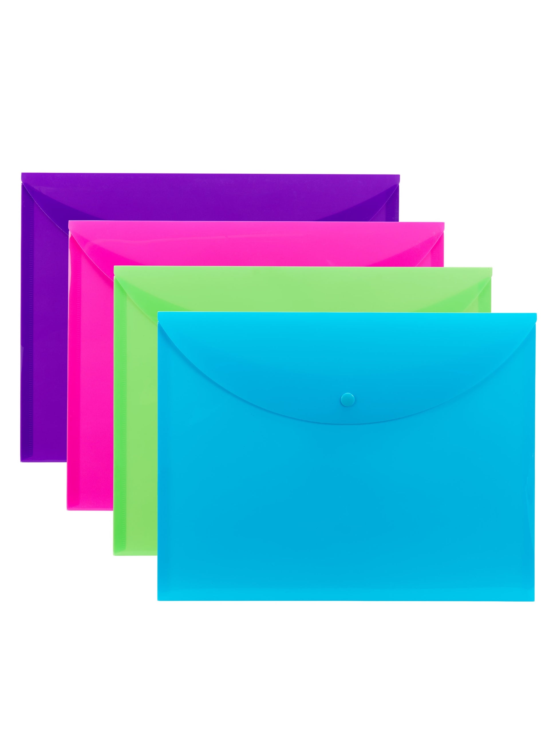 Poly Document Holders, Assorted Brights Color, Letter Size, Set of 1, 086486896856