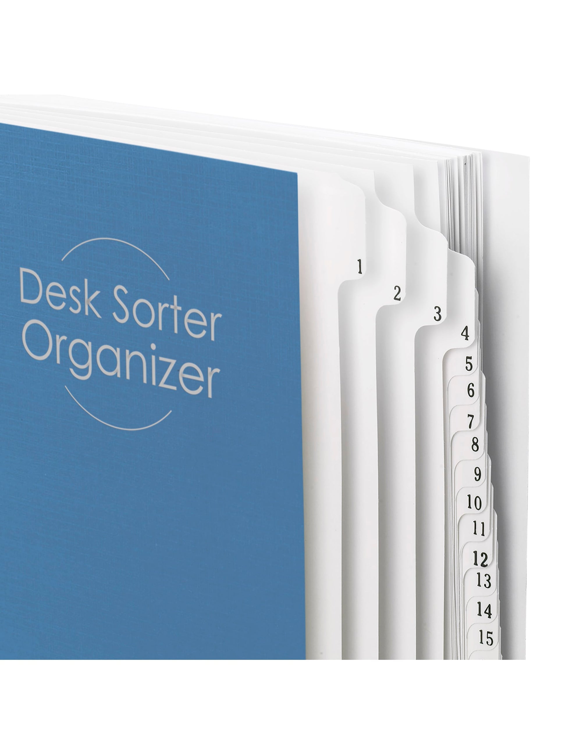 Desk File/Sorters, Dark Blue Color, Letter Size, Set of 1, 086486892940