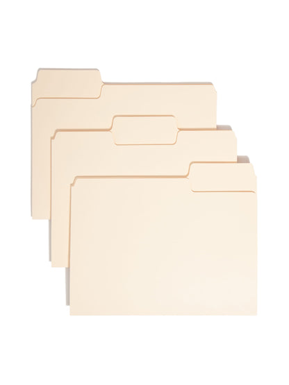 SuperTab® Heavyweight File Folders, Manila Color, Letter Size, Set of 50, 086486104012