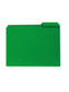 Poly File Folders, 1/3-Cut Tab, Green Color, Letter Size, Set of 1, 086486105026