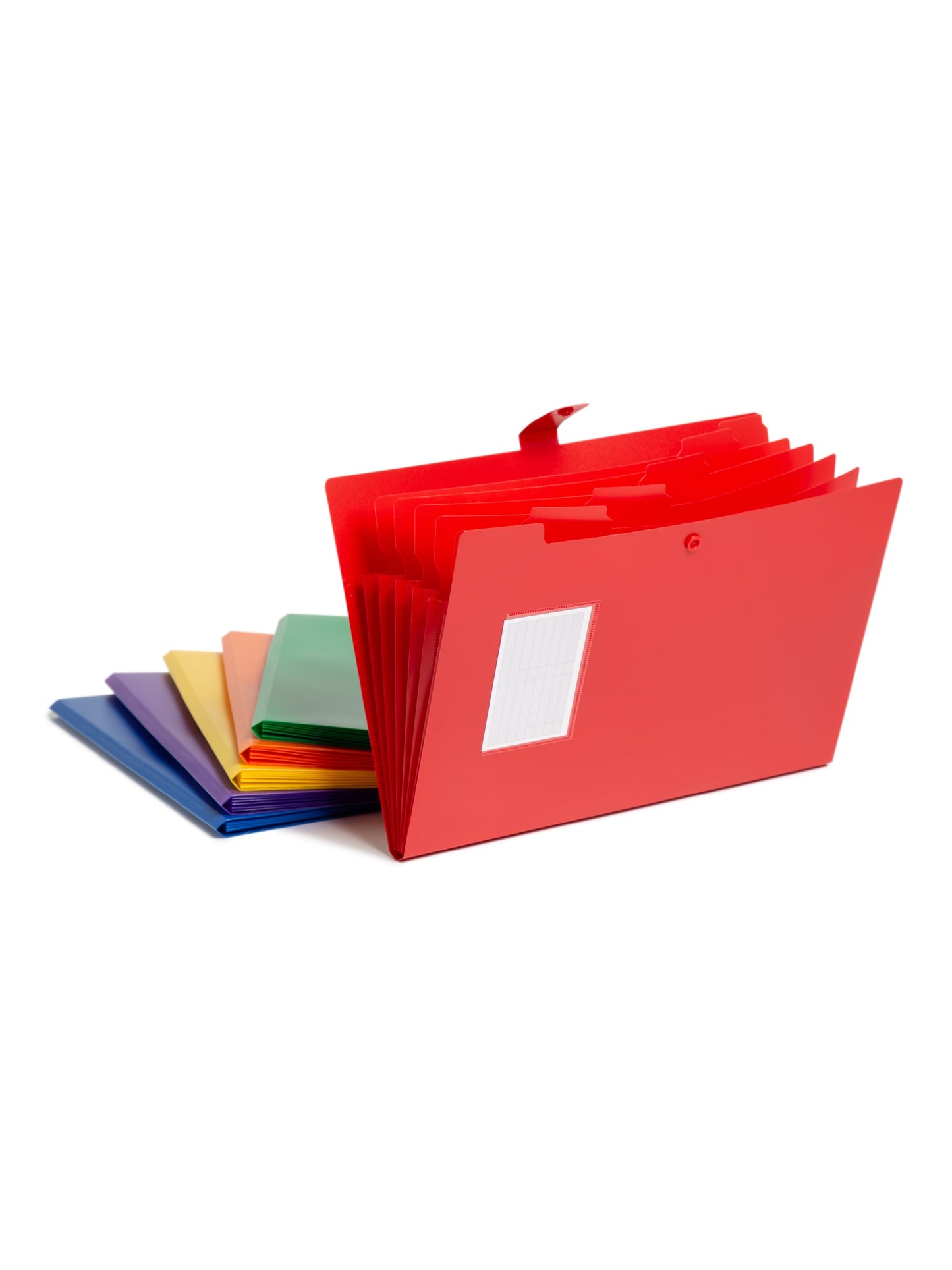 Expanding File Organizer, 13 Pockets, 5 Dividers, 1/6-Cut Tab, Assorted Primaries Color, Letter Size, Set of 1, 086486896016