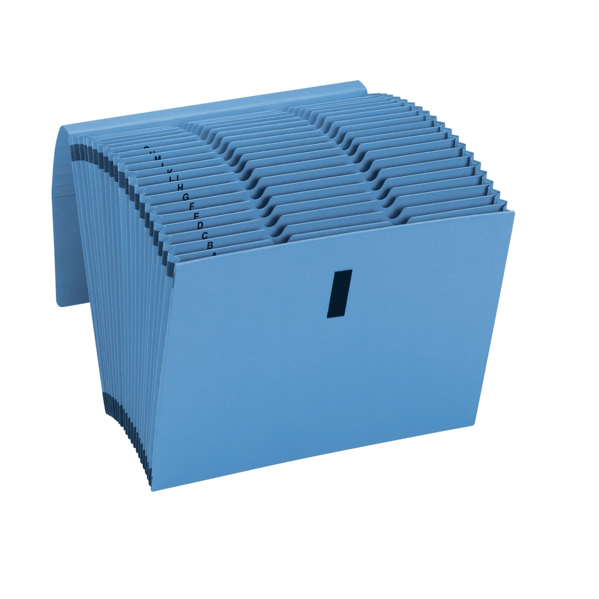 WaterShed® CutLess® Expanding Files, 21 Pockets, Alphabetic A-Z, Blue Color, Letter Size, 086486707428