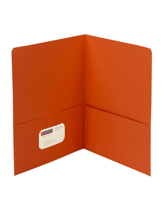 Standard Two-Pocket Folders, Orange Color, Letter Size, Set of 0, 30086486878587