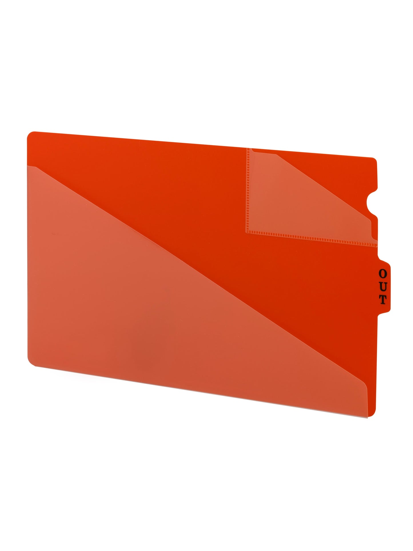 Poly End Tab Out-Guides, Red Color, Legal Size, Set of 50, 086486619707