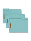 Pressboard Fastener File Folders, 1 inch Expansion, Blue Color, Letter Size, Set of 25, 086486150002