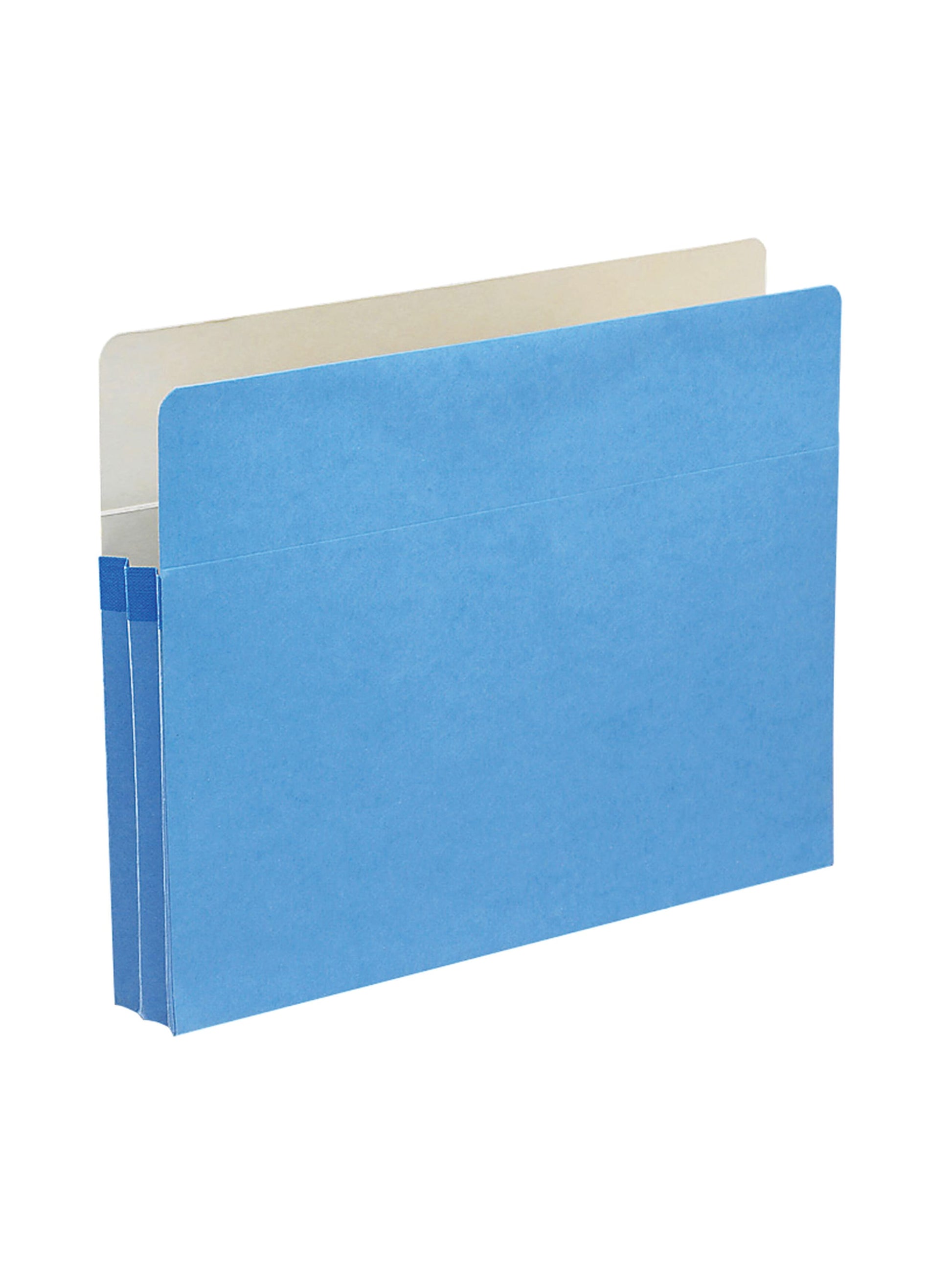 File Pockets, 1-3/4 inch Expansion, Straight-Cut Tab, Blue Color, Letter Size, Set of 0, 30086486732155