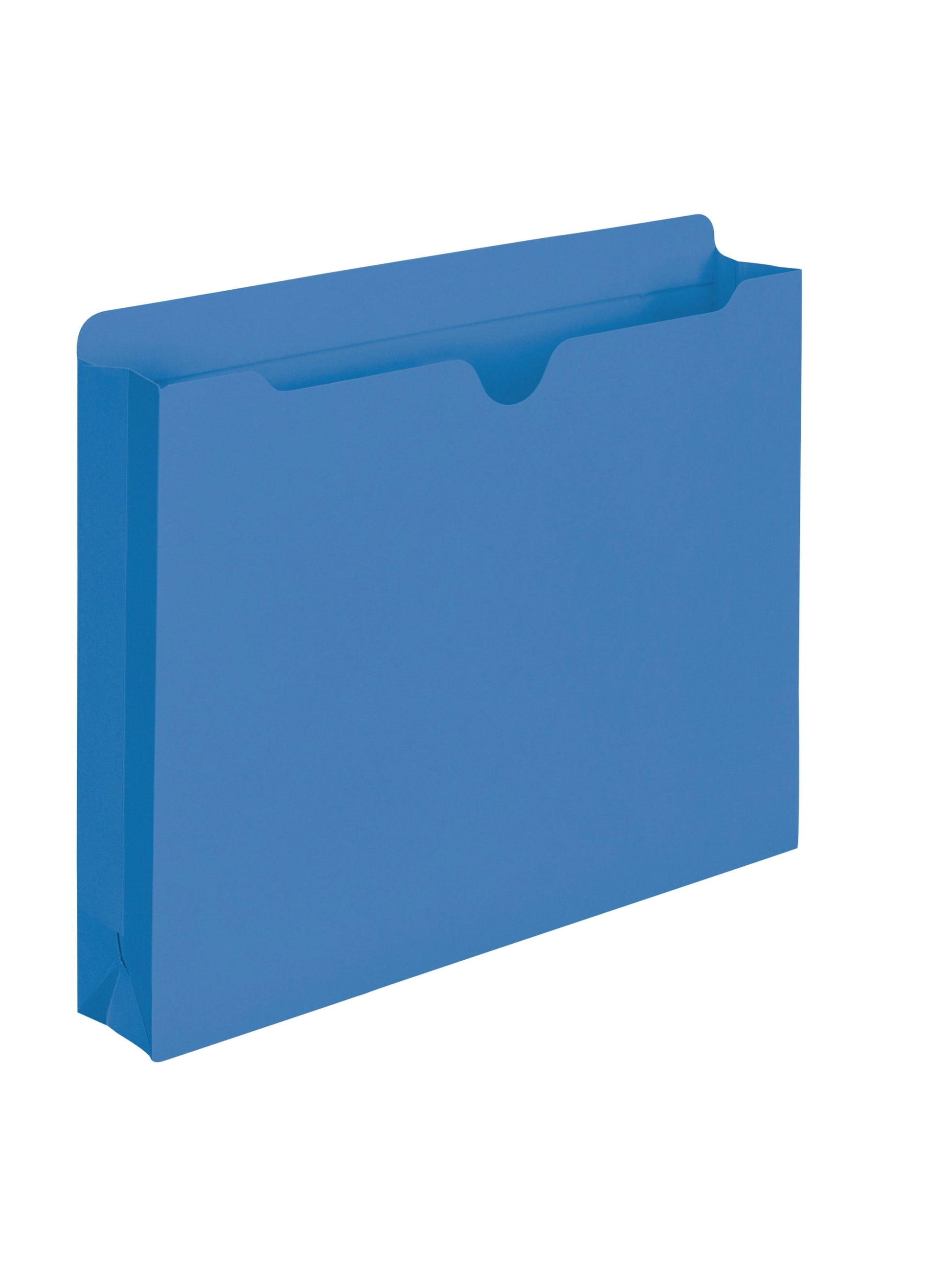 Colored File Jackets, Reinforced Straight-Cut Tab, 2 inch Expansion, Blue Color, Letter Size, Set of 0, 30086486755628
