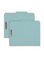 Pressboard Classification File Folders, 3 Dividers, 3 inch Expansion, Blue Color, Letter Size, Set of 0, 30086486140905