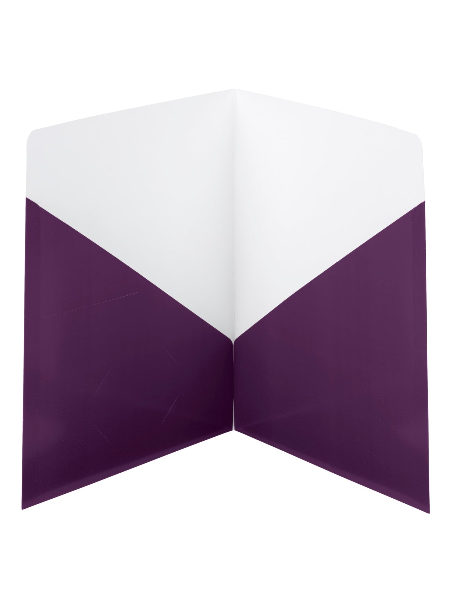 Contemporary Two-Pocket Folders, Purple Color, Letter Size, Set of 0, 30086486879614