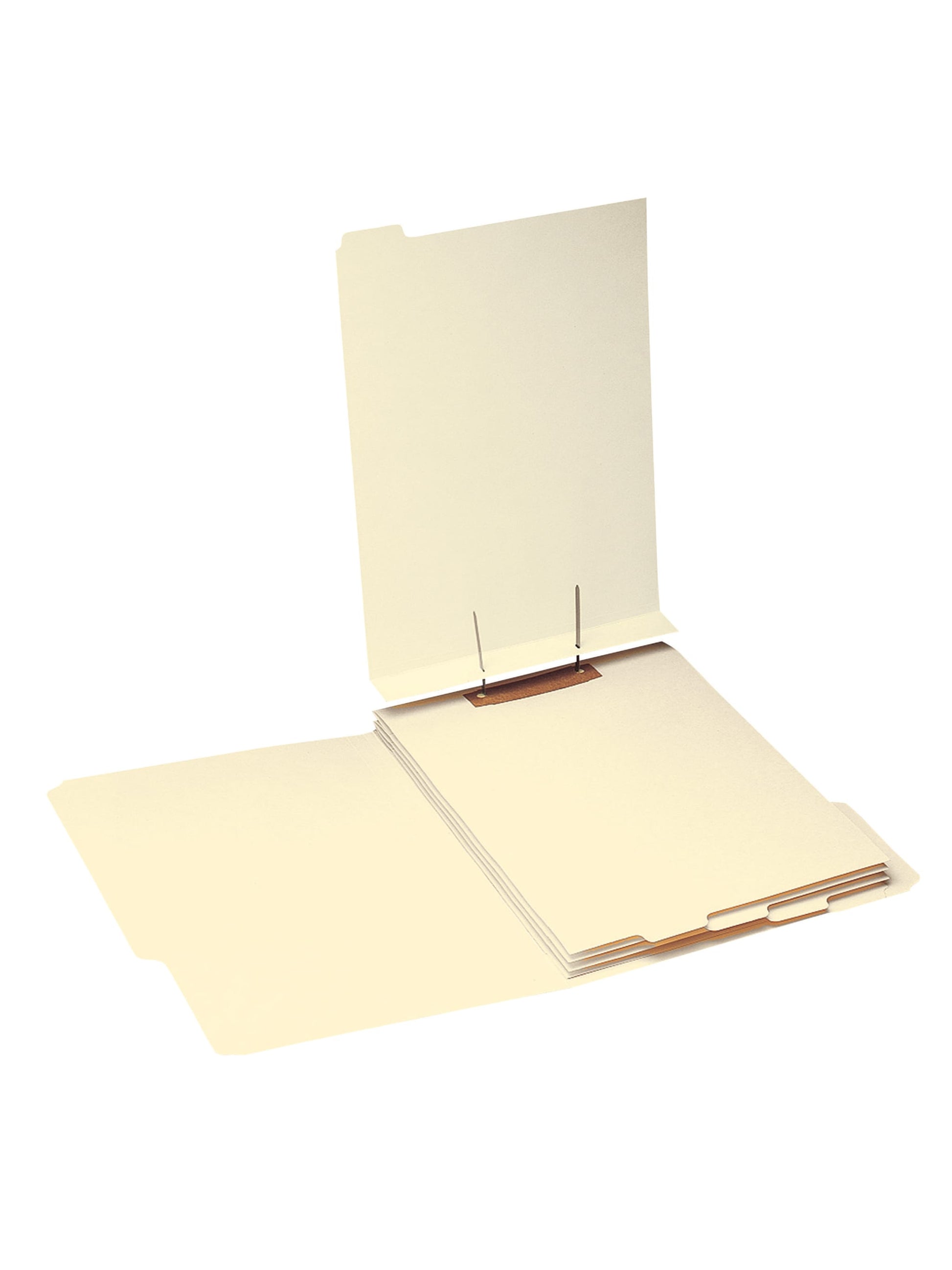 Folder Dividers with Fasteners, Bottom Tab, Manila Color, Letter Size, Set of 1, 086486356008