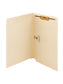 Shelf-Master® Reinforced End Tab Fastener File Folders, Straight-Cut Tab, Manila Color, Legal Size, Set of 50, 086486371100