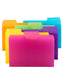 SuperTab® Poly File Folders, Assorted Colors Color, Letter Size, Set of 18, 086486105156