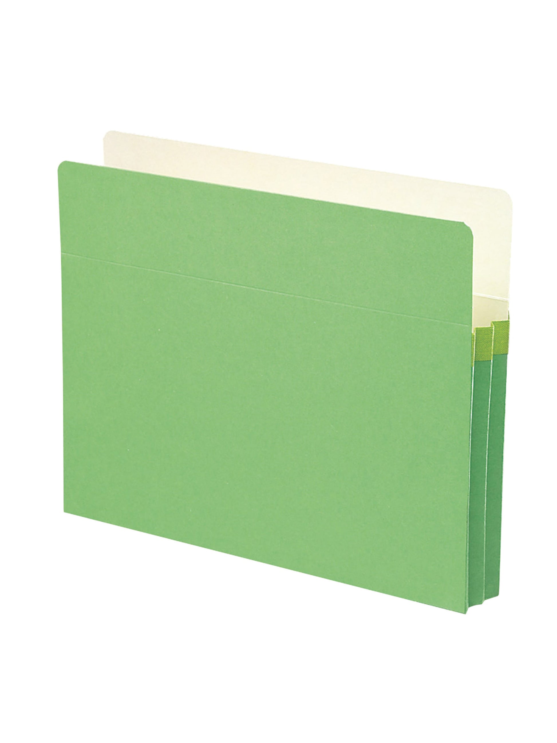 File Pockets, 1-3/4 inch Expansion, Straight-Cut Tab, Green Color, Letter Size, Set of 0, 30086486732162