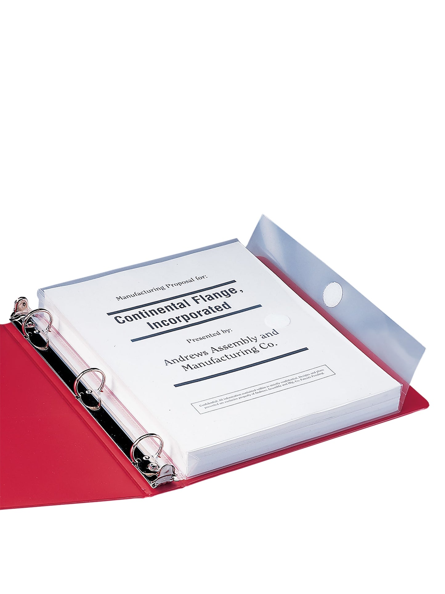 Three-Ring Poly Envelope, 1-1/4 Inch Expansion, Flap with Hook and Loop Closure, Clear Color, Letter Size, Set of 1, 086486895002