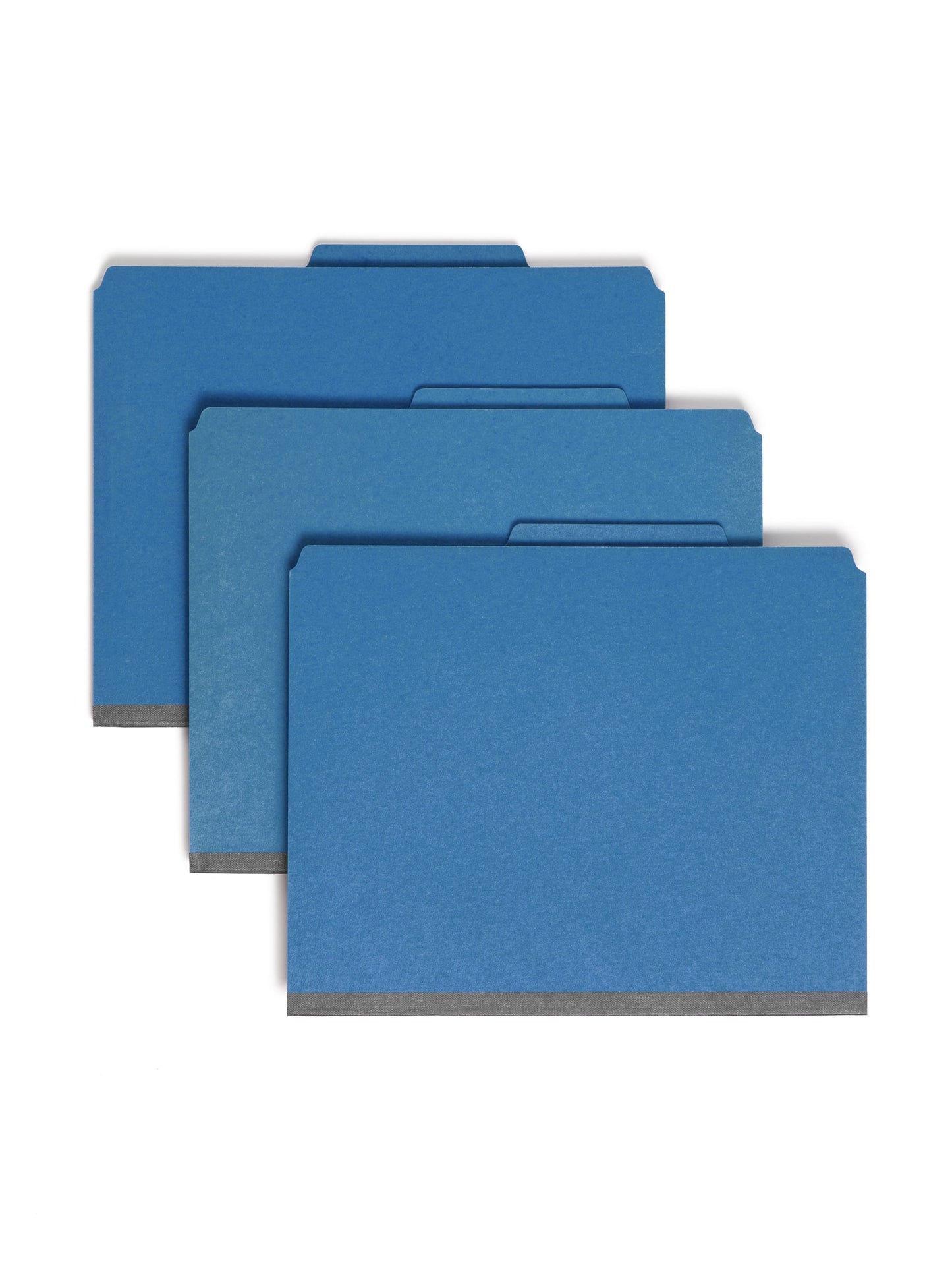SafeSHIELD® Pressboard Classification File Folders with Pocket Dividers, Dark Blue Color, Letter Size, Set of 0, 30086486140776