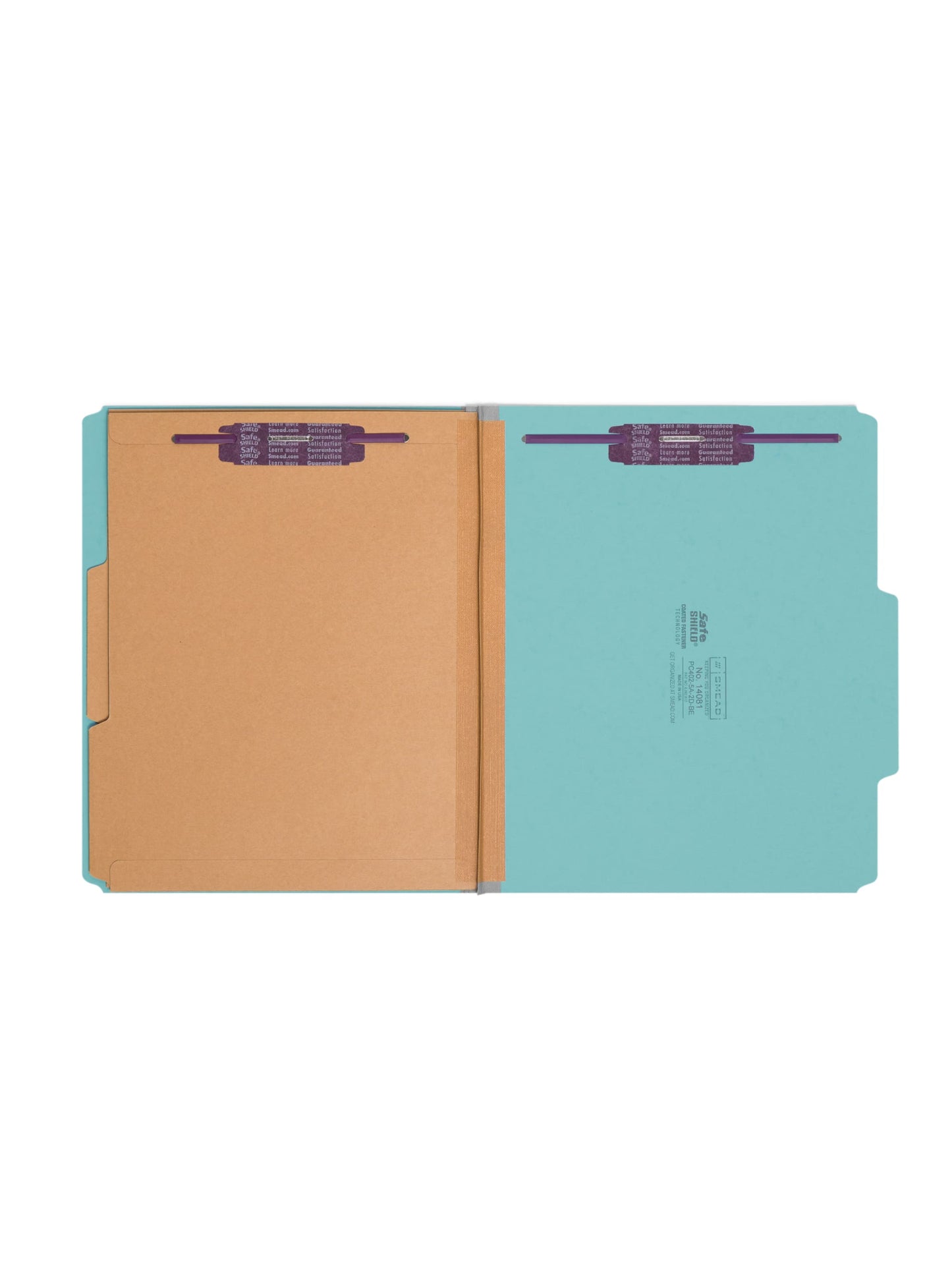 SafeSHIELD® Pressboard Classification File Folders with Pocket Dividers, Blue Color, Letter Size, Set of 0, 30086486140813