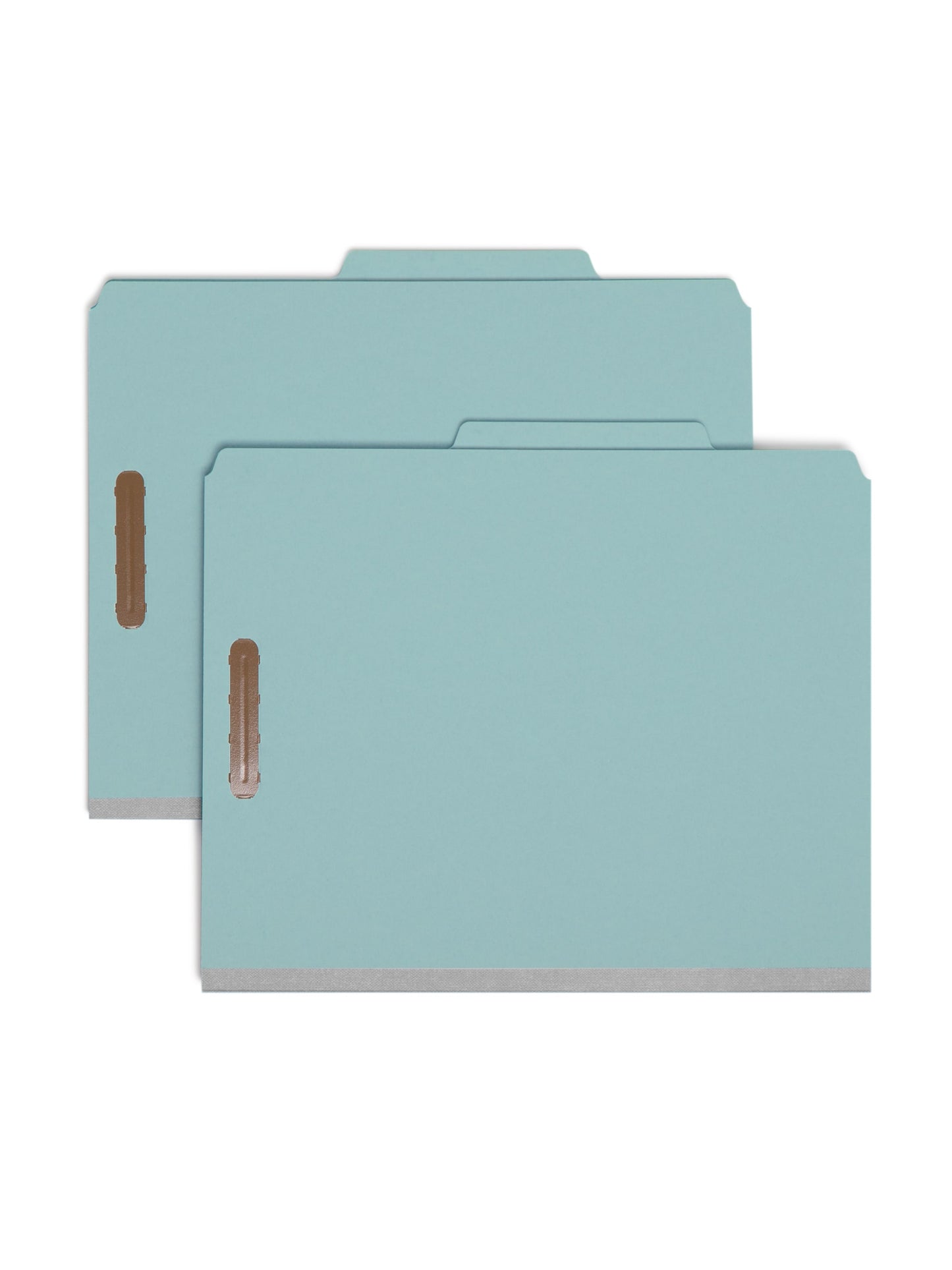 Pressboard Classification File Folders, 1 Divider, 2 inch Expansion, Blue Color, Letter Size, Set of 0, 30086486137219
