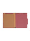 100% Recycled Value Pressboard Colored Classification Folders, 2/5 Cut Tab, 2 inch Expansion, 1 Divider, Red Color, Letter Size, Set of 10, 30086486211827
