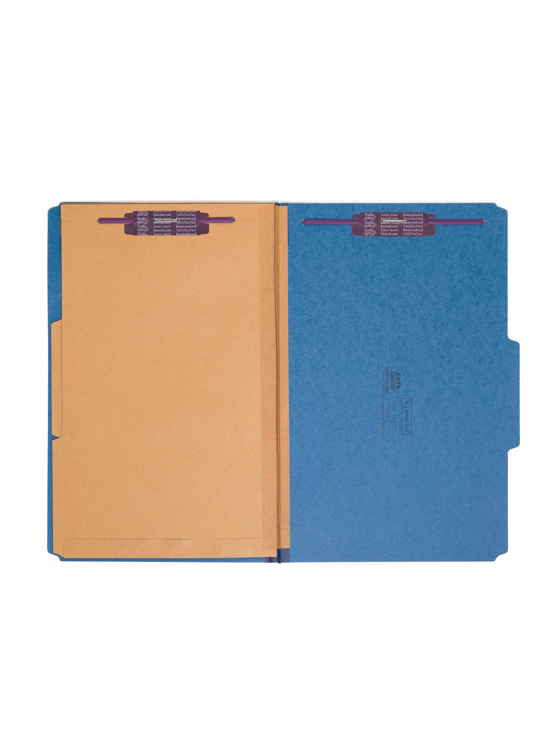 SafeSHIELD® Pressboard Classification File Folders with Pocket Dividers, Dark Blue Color, Legal Size, Set of 0, 30086486190771