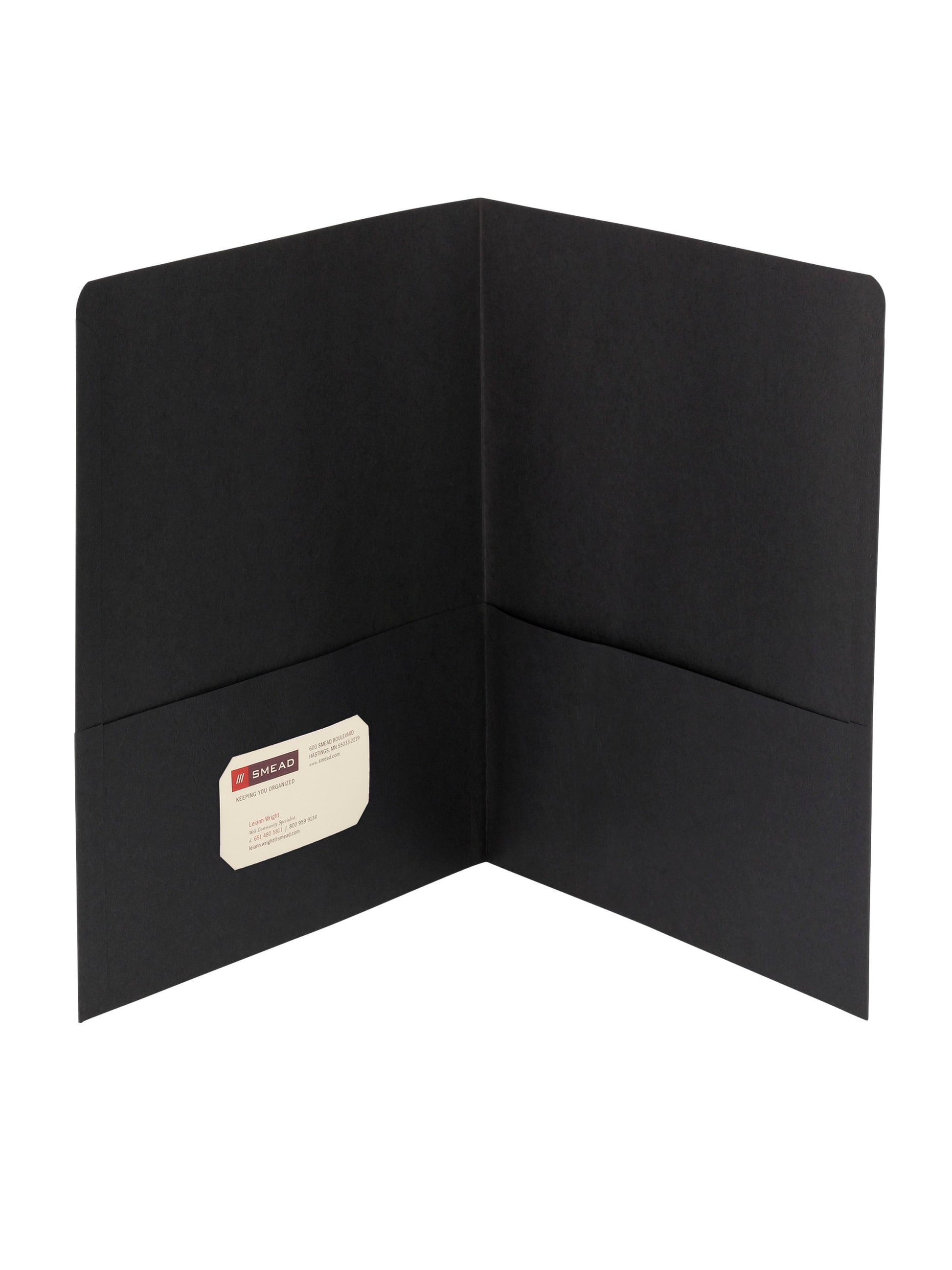 Standard Two-Pocket Folders, Black Color, Letter Size, Set of 0, 30086486878532