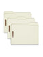 Pressboard Fastener File Folders, 3 inch Expansion, Gray/Green Color, Letter Size, Set of 25, 086486150057
