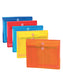Side Load Poly Envelopes with String Tie Closure, 1-1/4 Inch Expansion, Assorted Colors Color, Letter Size, Set of 1, 086486895194