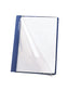 Heavyweight Paper Report Covers with Clear Front, Blue Color, Letter Size, Set of 25, 30086486874527