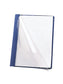 Heavyweight Paper Report Covers with Clear Front, Blue Color, Letter Size, Set of 0, 30086486874527
