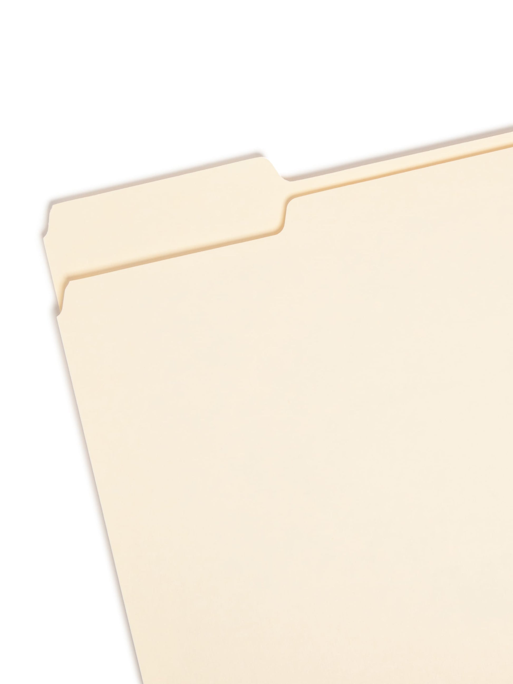 Standard File Folders, 1/3-Cut Assorted Tab, Manila Color, Letter Size, Set of 100, 086486103305