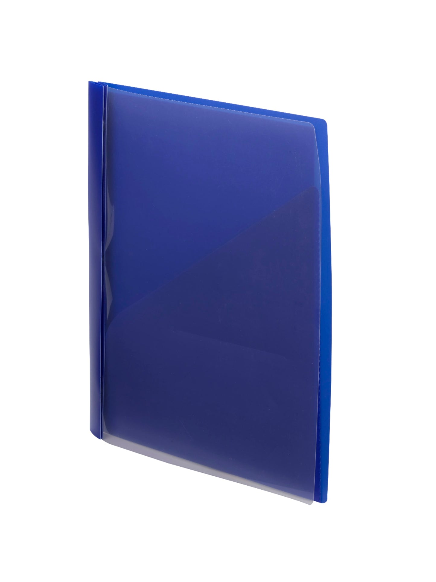 Poly Report Covers with Clear Front, Dark Blue Color, Letter Size, Set of 1, 086486860116
