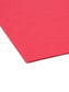 Standard File Folders, Straight-Cut Tab, Red Color, Letter Size, Set of 100, 086486109437